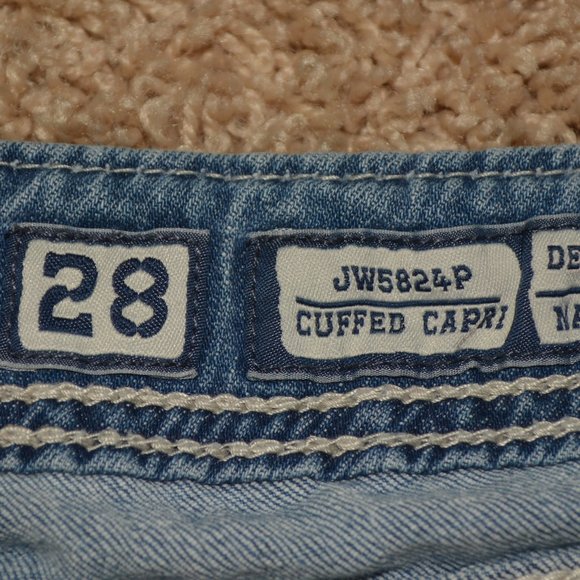 MISS ME Cuffed Capri Jeans Size 28 - Picture 4 of 8